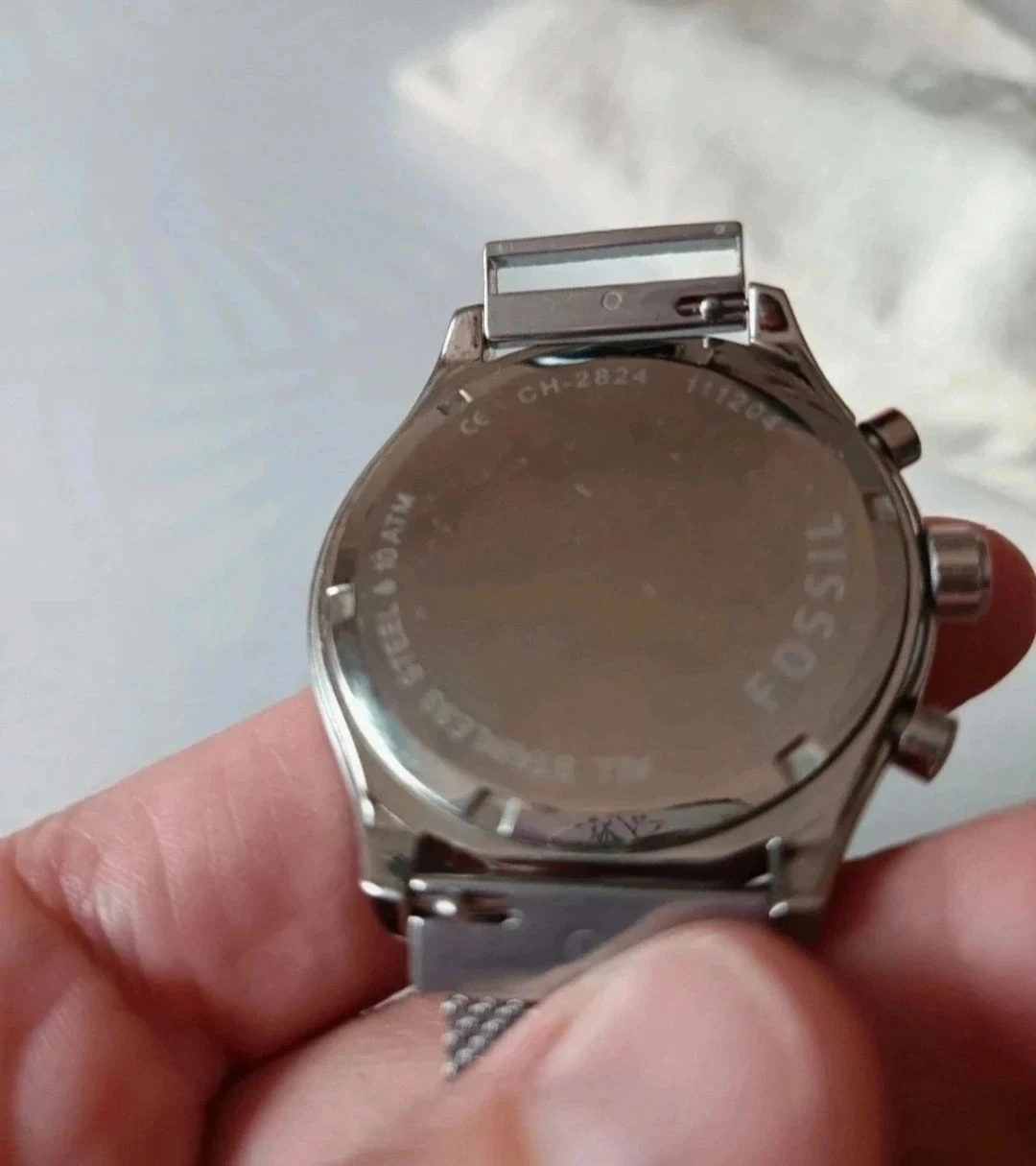 Fossil ch-2824 lederen chronographe horloge – photo 6